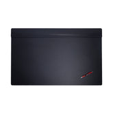 Classic Black Leather Top-Rail Desk Pad, 38 x 24